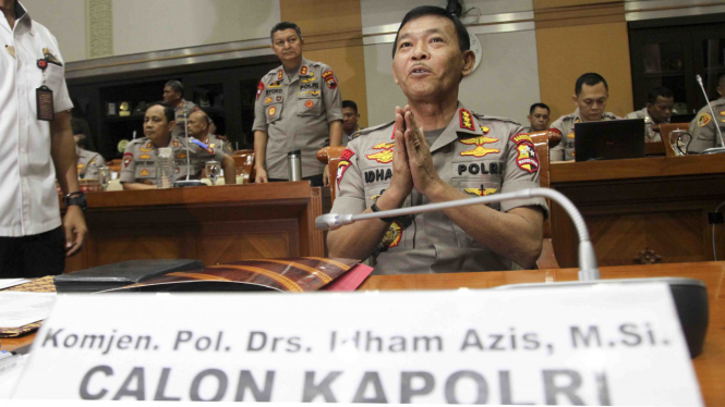 Komjen Idham Azis jalani fit and proper test.