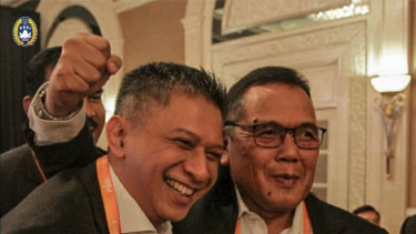 Wakil Ketua Umum PSSI terpilih, Iwan Budianto dan Cucu Sumantri