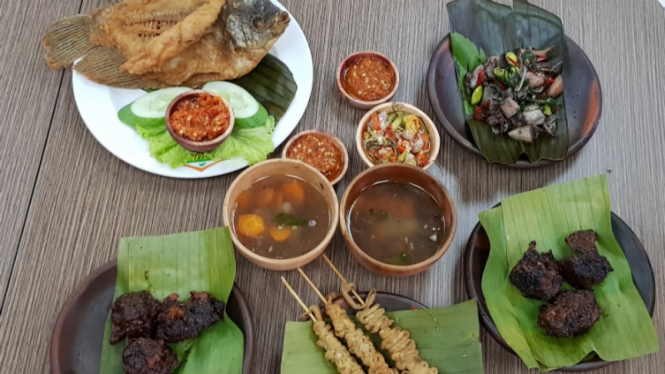 Menu hidangan di Bensunda.