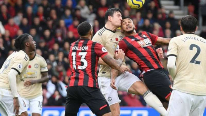 Laga Premier League 2019/2020 antara AFC Bournemouth kontra Manchester United
