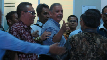 Mantan Dirut PLN Sofyan Basir keluar dari Rutan KPK