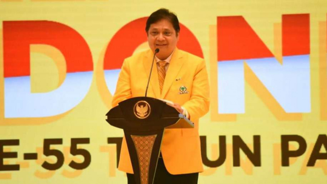 Ketua Umum Partai Golkar, yang juga Menteri Koordinator Bidang Perekonomian, Airlangga Hartarto.