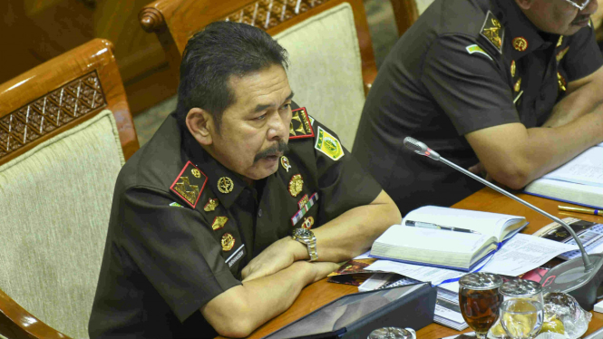 Jaksa Agung ST Burhanuddin saat raker dengan Komisi III DPR