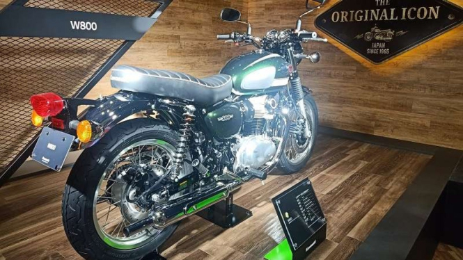 Kawasaki W800 yang dipajang di Tokyo Motor Show 2019