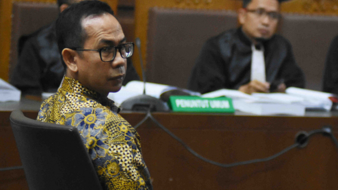 Terdakwa Tubagus Chaeri Wardana alias Wawan