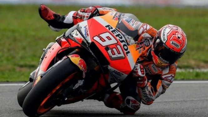 Pembalap Tim Repsol Honda, Marc Marquez
