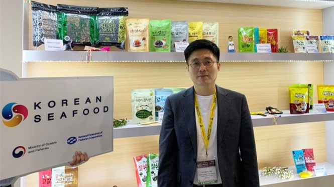 Lee Dong Jun, Managing Director SUHYUP di SIAL Interfood 2019, Jakarta