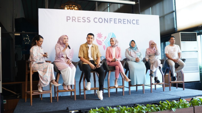 Press Conference Wardah Inspiring Movement di Jakarta, 22 November 2019.