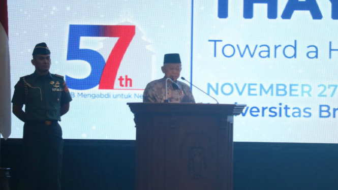Wapres Maruf Amin di Universitas Brawijaya, Malang.