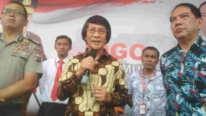 Ilustrasi Kak Seto di Markas Polda Jatim