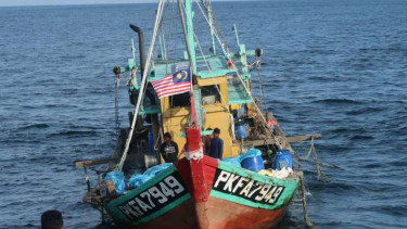 Kapal nelayan berbendera Malaysia ditangkap di Aceh