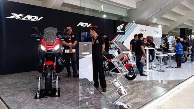Stan Astra Honda Motor di pameran IIMS Motobike Expo 2019 di Jakarta