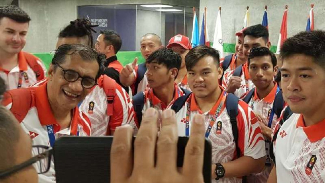 Tim Nasional Polo Air Putra Indonesia sukses meraih medali emas.