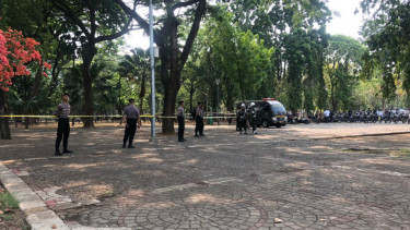 Lokasi ledakan di Monas