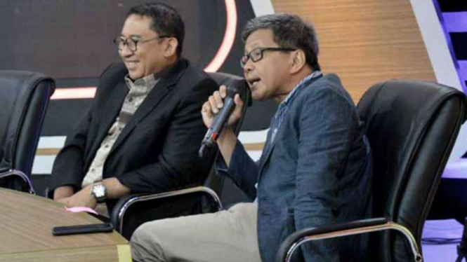 Rocky Gerung dan Fadli Zon di acara ILC tvOne