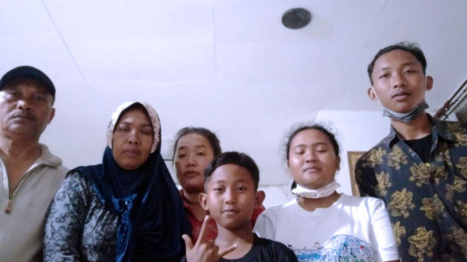 Keluarga Widodo, pengungsi Wamena asal Banyuwangi. (Foto: Istimewa)