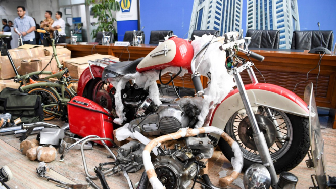 Harley-Davidson selundupan di pesawat Garuda Indonesia