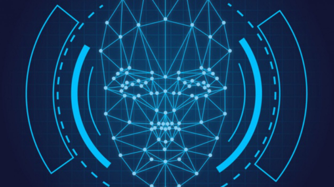 Teknologi face recognition atau pengenalan wajah.