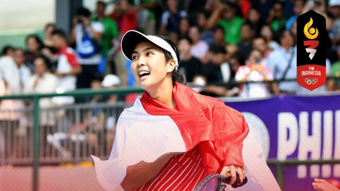 Petenis putri Indonesia, Aldila Sutjiadi rebut emas tunggal putri SEA Games 2019