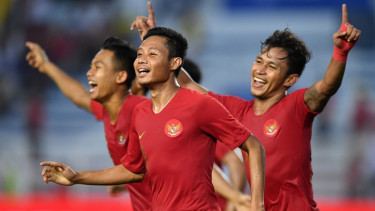 Evan Dimas Darmono bermain bersama Timnas Indonesia U-22 di SEA Games