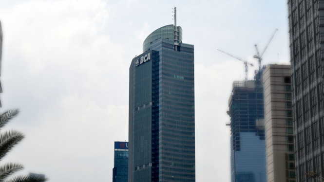 Menara PT Bank Central Asia Tbk (BCA) MH Thamrin, Jakarta Pusat.