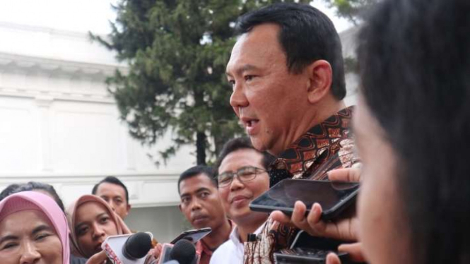 Basuki Tjahaja Purnama alias Ahok di Istana Negara.