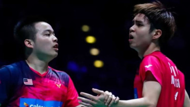 ganda putra Malaysia Aaron Chia/Soh wooi Yik.