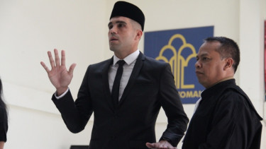 Fabiano Beltrame saat disumpah jadi WNI