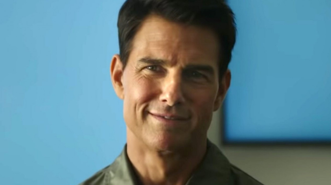 Tom Cruise di Top Gun: Maverick.