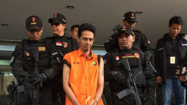 Tersangka kasus pencabulan Husein Alatas diekspose ke publik