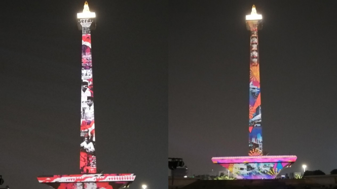 Video Mapping di Monas.