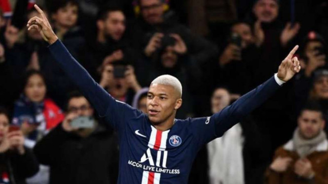 Winger Paris Saint-Germain (PSG), Kylian Mbappe.