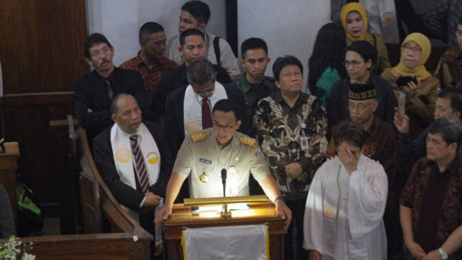 Anies Baswedan Tinjau Pengamanan dan Perayaan Natal 2019
