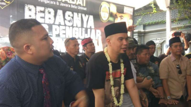 Ahmad Dhani usai bebas dari penjara