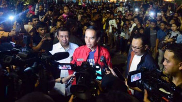 Presiden Jokowi di Yogyakarta, Selasa, 31 Desember 2019.