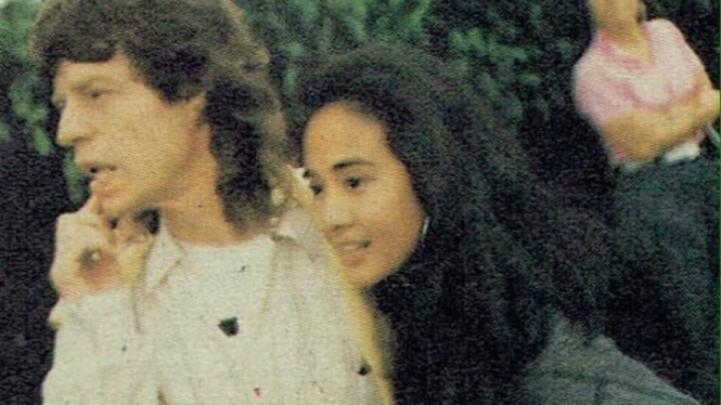 Ria Irawan dan Mick Jagger