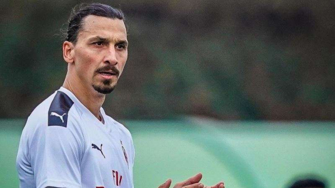 Penyerang AC Milan, Zlatan Ibrahimovic