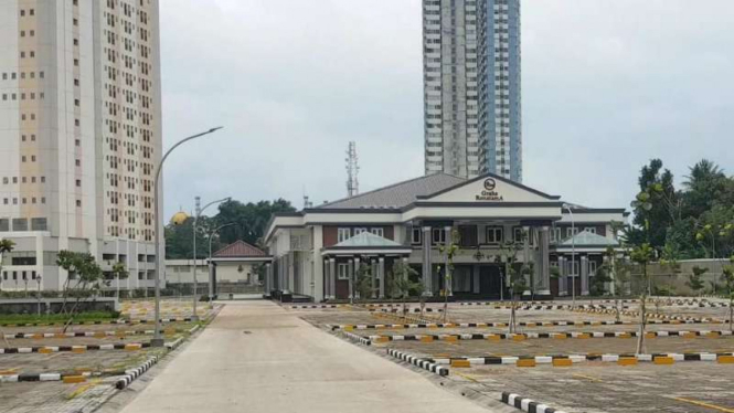 Graha and Convention Hall di kompleks rumah keluarga Reynhard Tambos Tua Sinaga di Depok, Jawa Barat.