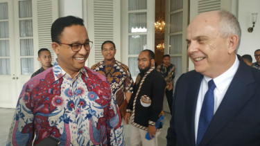 Anies Baswedan dan Dubes AS  Joseph R Donovan Jr