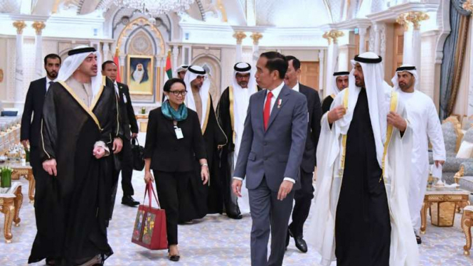 Presiden Joko Widodo kunjungan ke UEA.