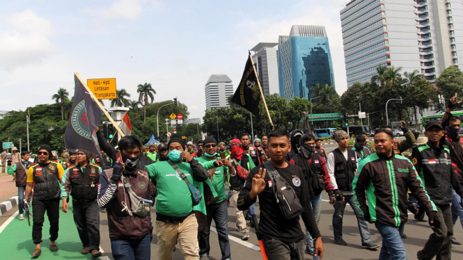 Demo Pengemudi Ojek Online  