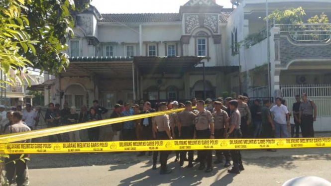 Lokasi rekonstruksi tahap dua di rumah Hakim Jamaluddin. 