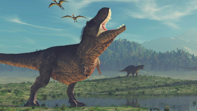 Ilustrasi Dinosaurus.