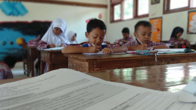Ilustrasi siswa Sekolah Dasar.