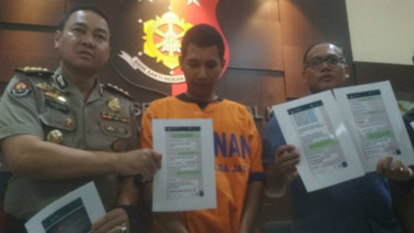 Tersangka MM, yang mengaku keluarga Jokowi