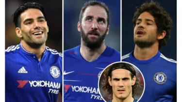 Trio eks bomber Chelsea dan Edinson Cavani