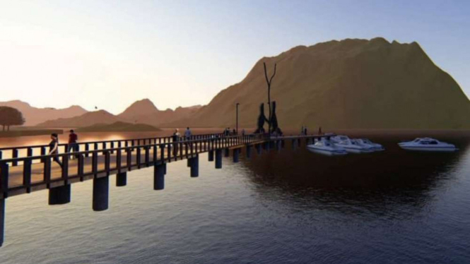 Desain dermaga baru di Jurassic Park, Pulau Rinca, Labuan Bajo.