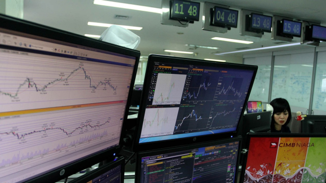 Monitor elektronik IHSG