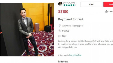 Iklan jasa jadi pacar bayaran saat Imlek