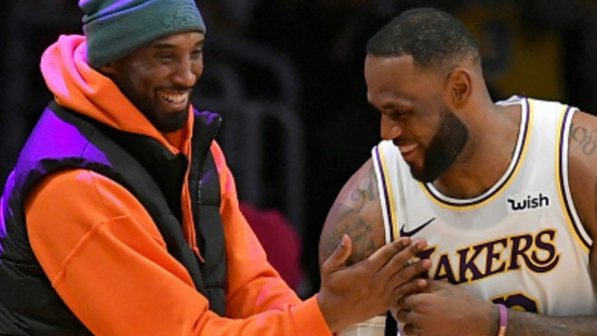 Keakraban legenda LA Lakers, Kobe Bryant dengan LeBron James
